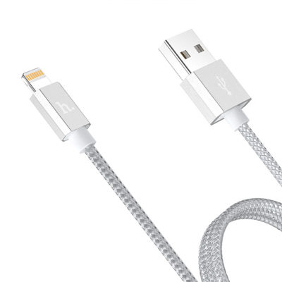 Кабель HOCO Lightning UPF01 MFI Silver  