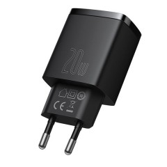 Адаптер Baseus Compact Quick Charger U+C 20W EU Black