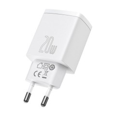 Адаптер Baseus Compact Quick Charger U+C 20W EU White