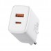 Адаптер Baseus Compact Quick Charger U+C 20W EU White  Кабелі, адаптери
   1 