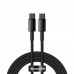 Кабель Baseus Tungsten Gold Fast Charging Data Cable Type-C to Type-C 100W 1m Black  Кабелі, адаптери
   2 