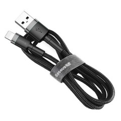 Кабель Baseus Lightning Cafule 2A Cable 100cm Black/Gray