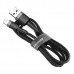 Кабель Baseus Lightning Cafule 2A Cable 100cm Black/Gray  Кабелі, адаптери
   2 