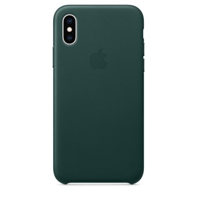 Чохол Apple iPhone XS Max Leather Case - Forest Green  Чохли для iPhone
