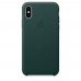 Чохол Apple iPhone XS Max Leather Case - Forest Green  Чохли для iPhone
   2 