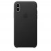 Чехол Apple iPhone XS Max Leather Case - Black  Чехлы для iPhone   2 