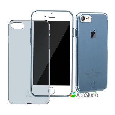 Чехол Baseus Simple Series Case （Clear）For iPhone 7 Transparent Blue  Чехлы для iPhone