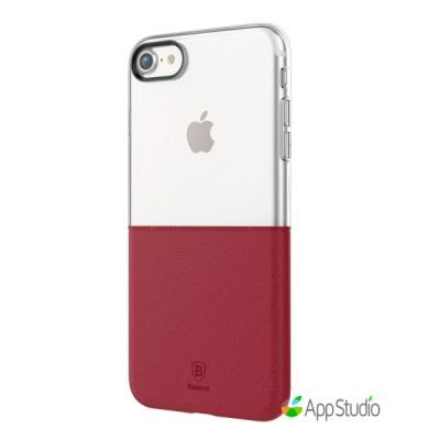 Чехол Baseus Half to Half Case For iPhone 7 Wine Red  Чехлы для iPhone