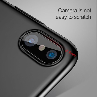 Чохол Baseus Thin Case для iPhone X Black  Чохли для iPhone
   3 