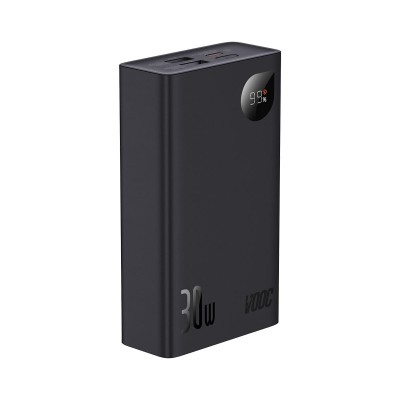 Baseus Adaman2 Digital Display Fast Charge Power Bank 20000mAh 30W Black  Зовнішні акумулятори

