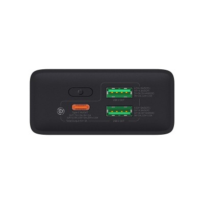 Baseus Adaman2 Digital Display Fast Charge Power Bank 20000mAh 30W Black  Зовнішні акумулятори
   1 