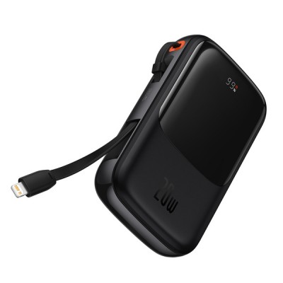 Baseus Qpow Pro Digital Display Fast Charge Power Bank 10000mAh 20W Black  Зовнішні акумулятори
