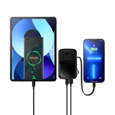 Baseus Qpow Pro Digital Display Fast Charge Power Bank 10000mAh 20W Black  Зовнішні акумулятори
   3 