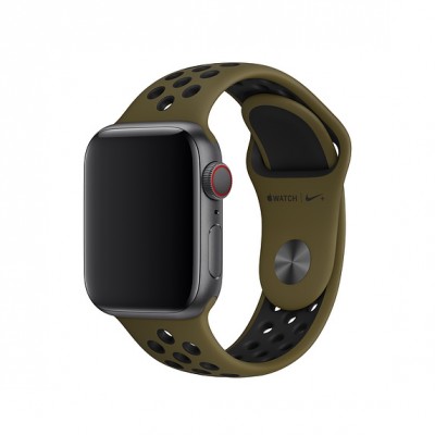 Ремінець Apple Watch 40mm Olive Flak/Black Nike Sport Band (MTMV2)  Ремінці для Watch
   2 