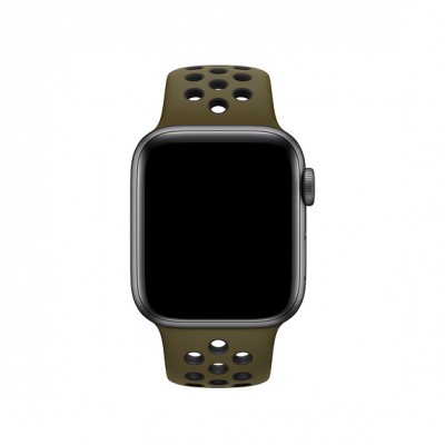 Ремінець Apple Watch 40mm Olive Flak/Black Nike Sport Band (MTMV2)  Ремінці для Watch
   1 