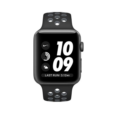 Ремінець Apple Watch 42mm Nike Sport Band Black/Gray копія  Ремінці для Watch
   2 