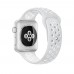 Ремінець Apple Watch 42mm Nike Sport Band Silver/White копія  Ремінці для Watch
   2 