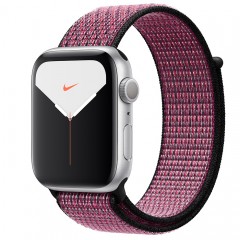 Apple Watch Series 5 44mm Silver Aluminum Case with Pink Blast/True Berry Nike Sport Loop