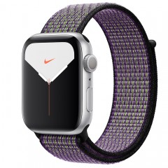 Apple Watch Series 5 44mm Silver Aluminum Case with Desert Sand/Volt Nike Sport Loop Apple Watch Series 5 44mm Silver Aluminum Case with Desert Sand/Volt Nike Sport Loop