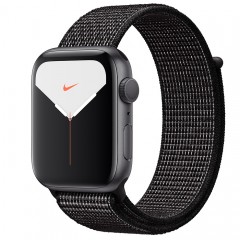 Apple Watch Series 5 44mm Space Gray Aluminum Case with Black Nike Sport Loop