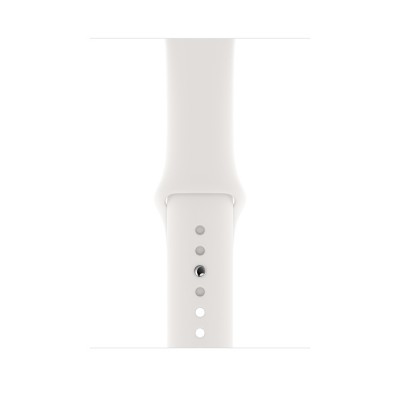 Apple Watch Series 5 44mm Silver Aluminum Case with White Sport Band  Apple Watch
   1 
