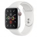 Apple Watch Series 5 GPS+Cellular 40mm Silver Aluminum Case with White Sport Band  Apple Watch
   2 