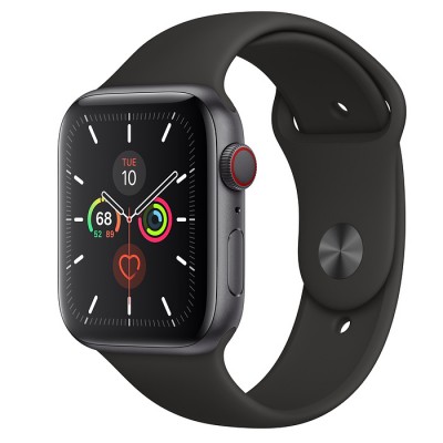 Apple Watch Series 5 GPS+Cellular 40mm Space Gray Aluminum Case with Black Sport Band  Apple Watch
