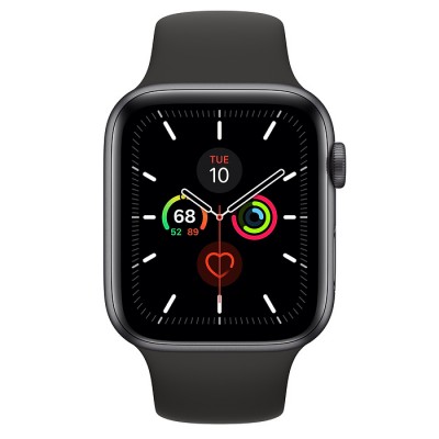 Apple Watch Series 5 GPS+Cellular 40mm Space Gray Aluminum Case with Black Sport Band  Apple Watch
   2 