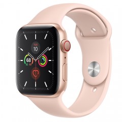 Apple Watch Series 5 GPS+Cellular 40mm Gold Aluminum Case with Pink Sand Sport Band
