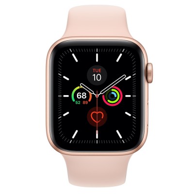 Apple Watch Series 5 GPS+Cellular 40mm Gold Aluminum Case with Pink Sand Sport Band  Apple Watch
   2 