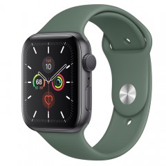 Apple Watch Series 5 44mm Space Gray Aluminum Case with Pine Green Sport Band