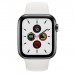 Apple Watch Series 5 GPS+Cellular 40mm Space Black Stainless Steel Case with White Sport Band  Apple Watch
   2 