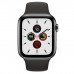 Apple Watch Series 5 GPS+Cellular 44mm Space Black Stainless Steel Case with Black Sport Band  Apple Watch
   1 