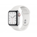 Apple Watch Series 5 GPS+Cellular 40mm Stainless Steel Silver with White Sport Band  Apple Watch
   1 