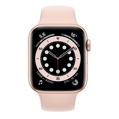 Apple Watch Series 6 GPS 40mm (GPS+LTE) Gold Aluminum Case with Pink Sand Sport Band  Apple Watch
   1 