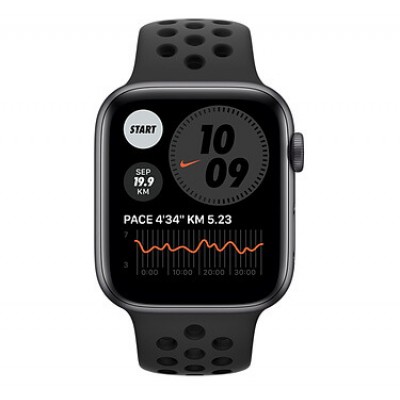 Watch Nike Series 6 GPS 44mm Space Gray Aluminium Case with Anthracite/Black Nike Sport Band-Regular  Apple Watch
   2 
