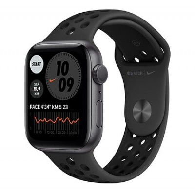 Watch Nike Series 6 GPS 44mm Space Gray Aluminium Case with Anthracite/Black Nike Sport Band-Regular  Apple Watch
