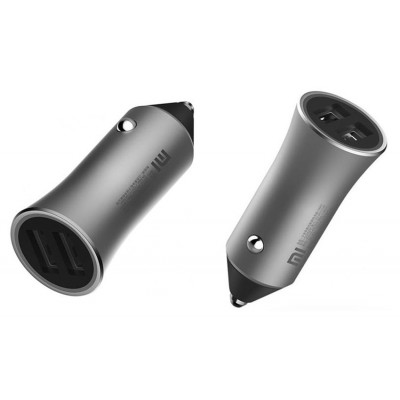 Авто з/в Xiaomi Mi USB Fast Car Charger CC05ZM (18W, 2USB) Silver (GDS4104GL)  Автомобільні зарядні
   5 