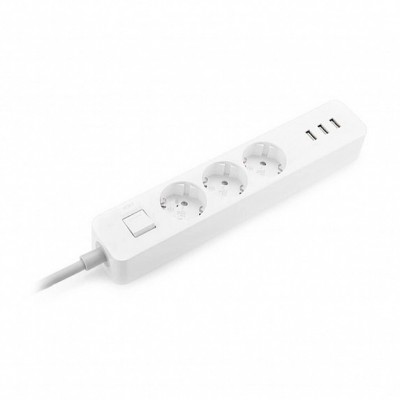 Мережевий фільтр-подовжувач Xiaomi Mi Power Strip (3-outlet, 3 USB) EU (NRB4030GL)     3 