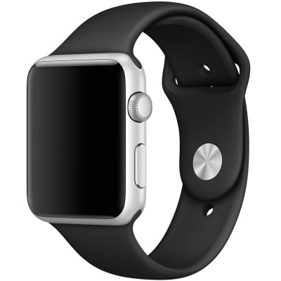 Ремінець Apple Watch 42 mm Black Sport Band копія  Ремінці для Watch
