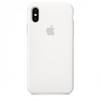 Чохол Apple iPhone X Silicone Case - White  Чохли для iPhone
