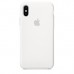 Чохол Apple iPhone X Silicone Case - White  Чохли для iPhone
   1 
