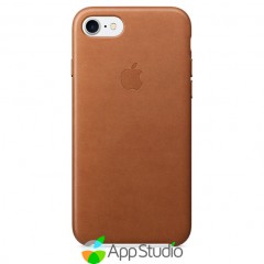 Шкіряний чохол Apple iPhone 7 Leather Case - Saddle Brown