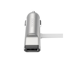 Автомобільне зарядне HOCO Car charger UCL01 Silver Автомобільне зарядне HOCO Car charger UCL01 Silver