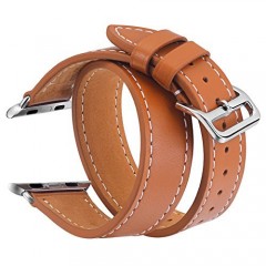 Ремінець Apple Watch 42mm Double Leather Series Brown