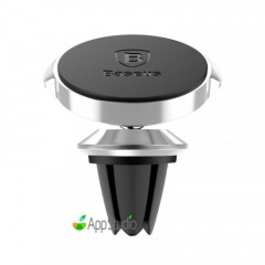 Автоутримувач Baseus Small ears series Magnetic suction bracket（Air outlet type）Silver