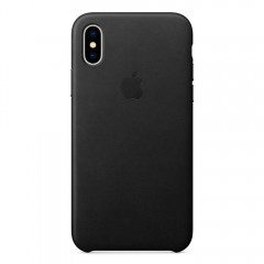 Чохол Apple iPhone X Leather Case - Black Чохол Apple iPhone X Leather Case - Black