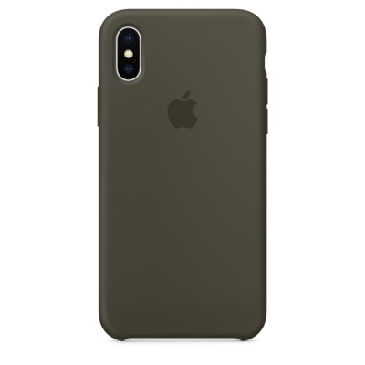 Чохол Apple iPhone X Silicone Case - Dark Olive  Чохли для iPhone
