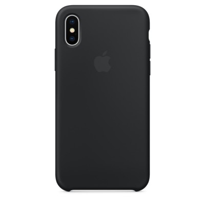 Чохол Apple iPhone X Silicone Case - Black  Чохли для iPhone
