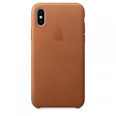Чохол Apple iPhone X Leather Case - Saddle Brown Чохол Apple iPhone X Leather Case - Saddle Brown